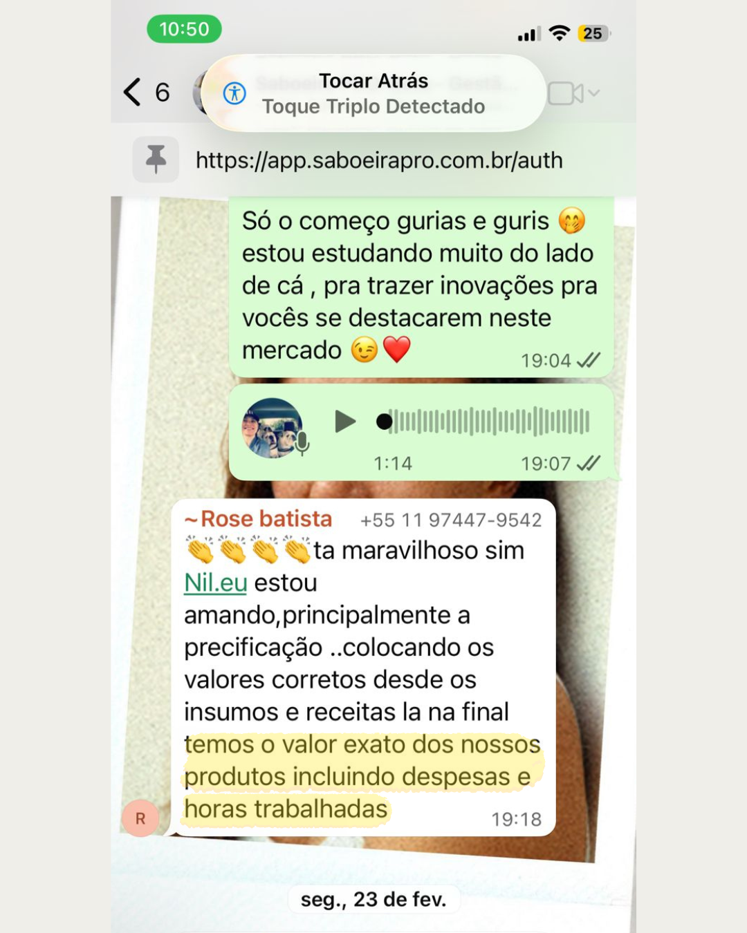 Ana Paula e Luciane elogiando o Saboeira PRO