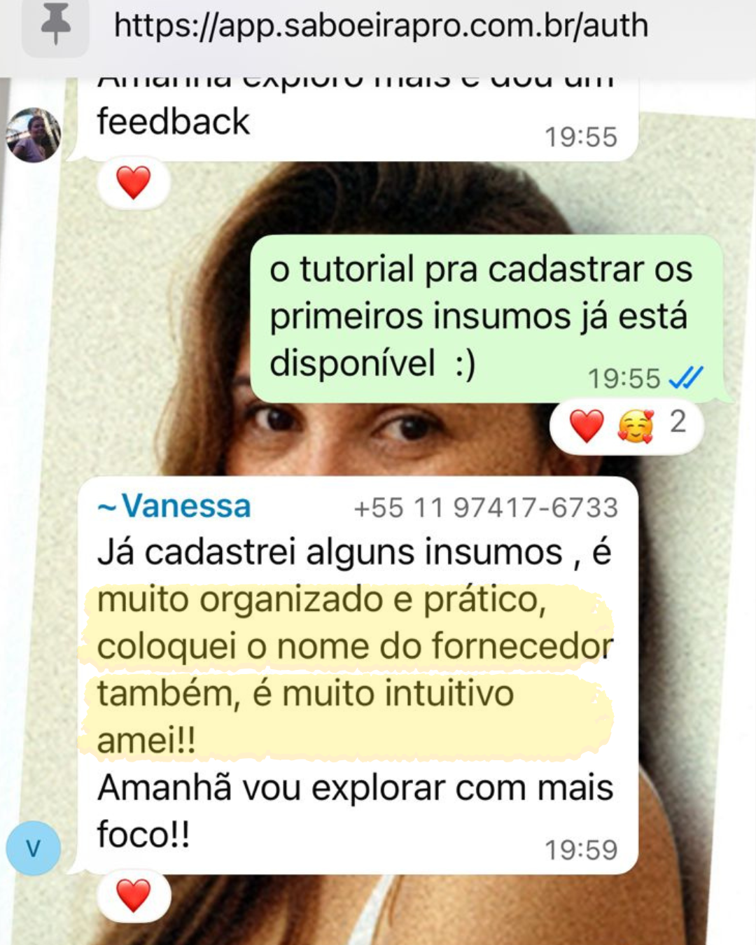 Luciane e Filha dos Ventos amando a plataforma